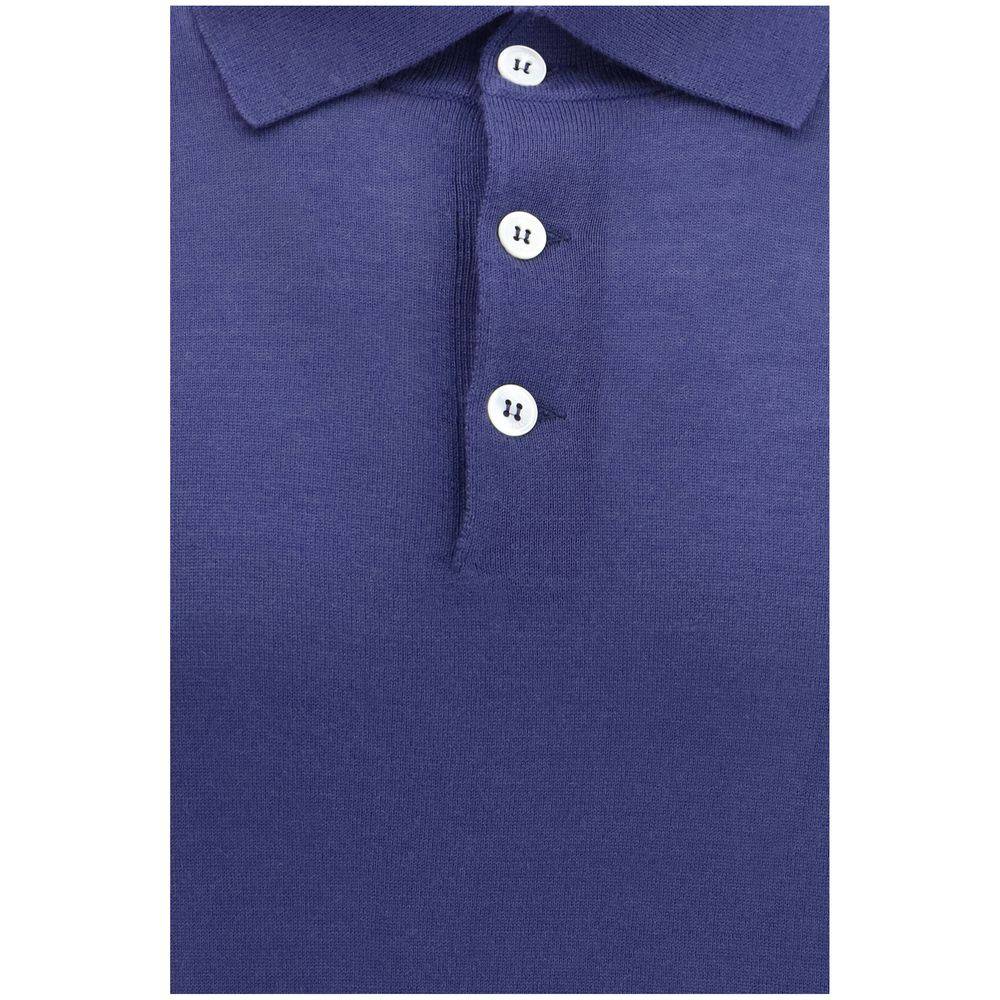 Brunello Cucinelli Blue Cashmere Dress Shirt