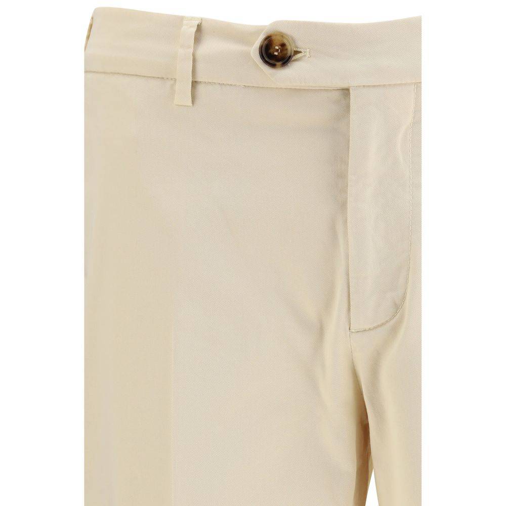 Brunello Cucinelli Cream Cotton Pants