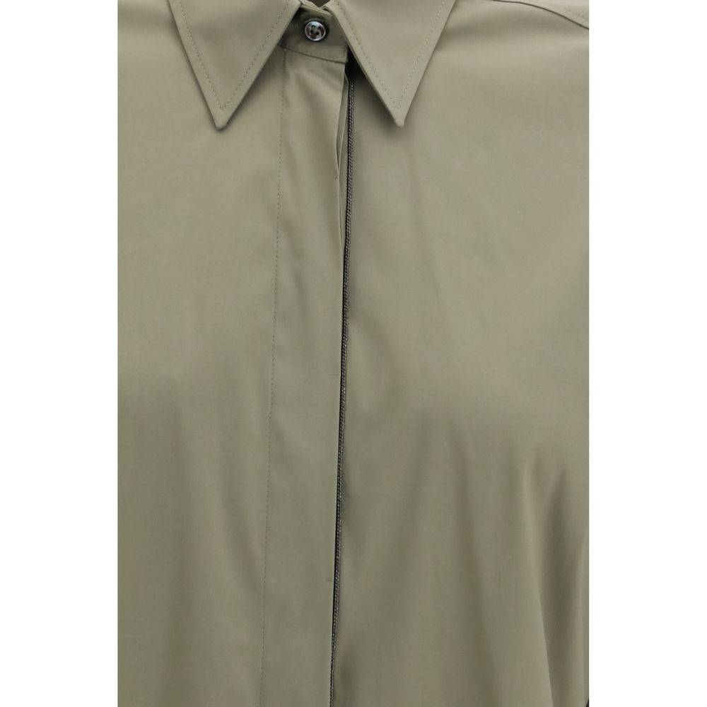 Brunello Cucinelli Bicolor Cotton Dress Shirt