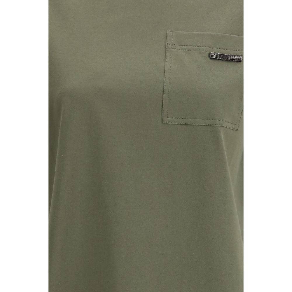 Brunello Cucinelli Bicolor Cotton T-Shirt