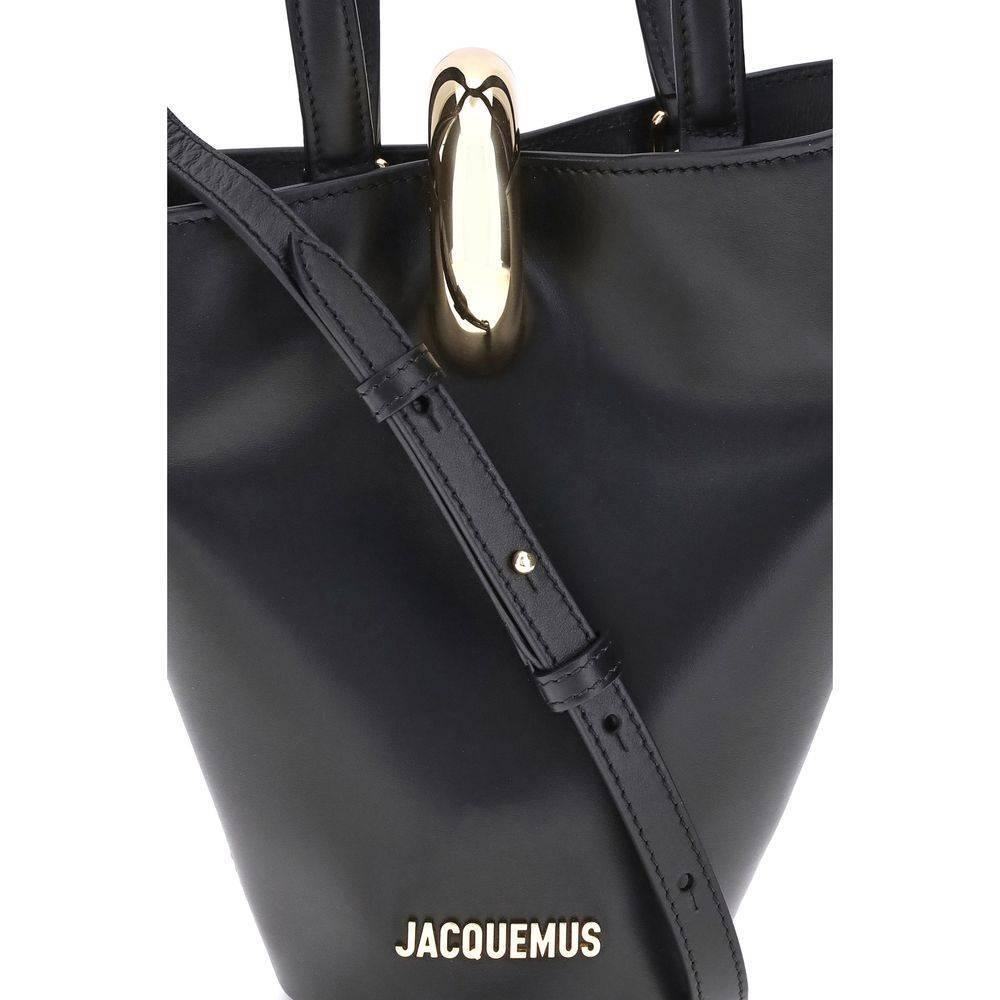Jacquemus Black Calf Leather Bos Taurus Shoulder Bag