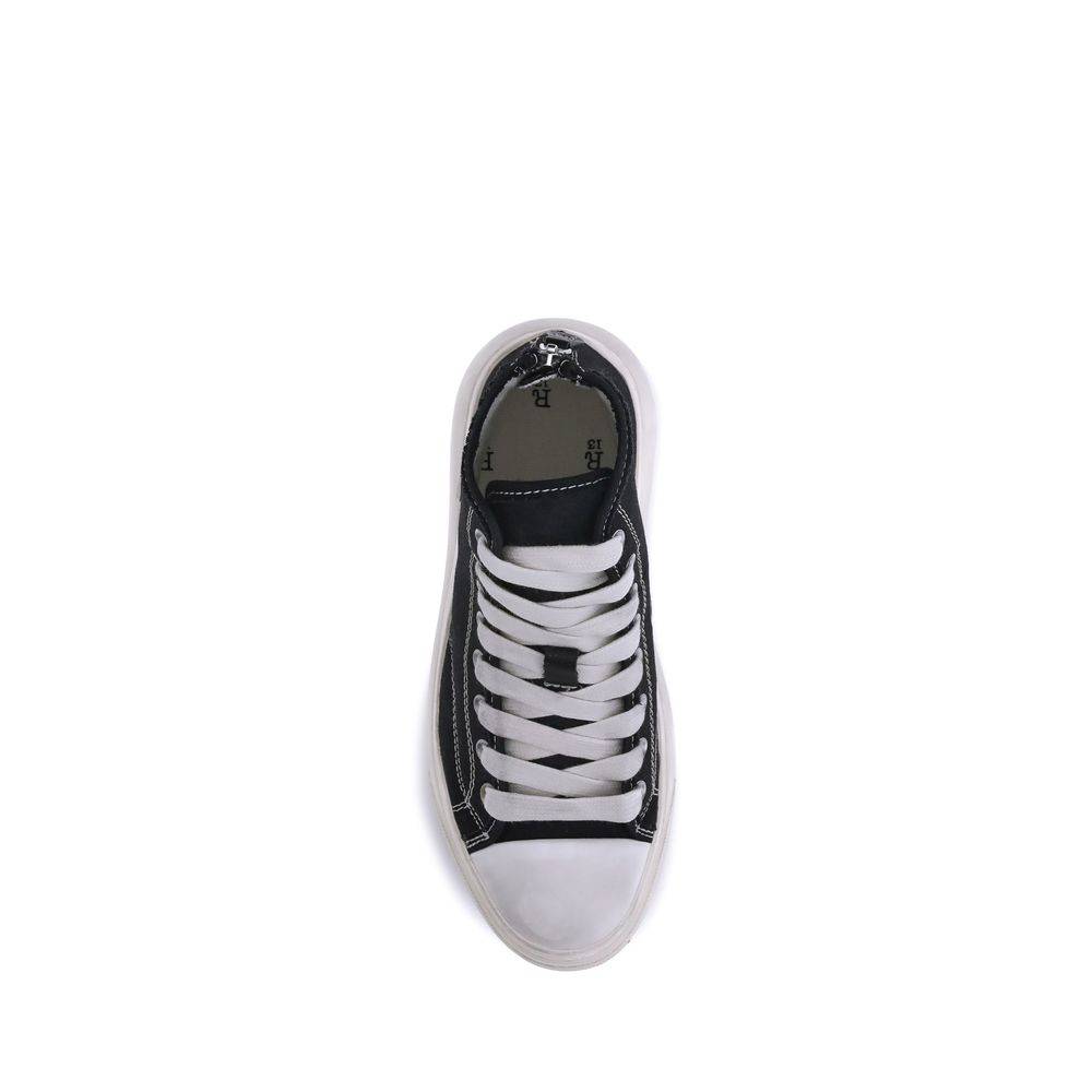 R13 Black Polyethylene High Top Sneakers