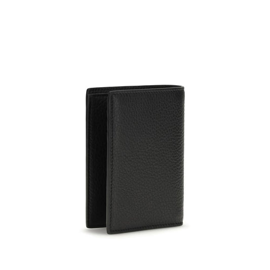 Saint Laurent Black Calf Leather Bos Taurus Wallet