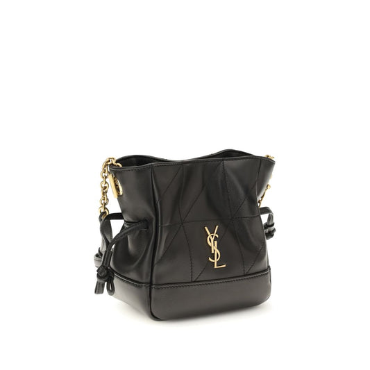 Saint Laurent Black Lamb Ovis Aries Aries Shoulder Bag