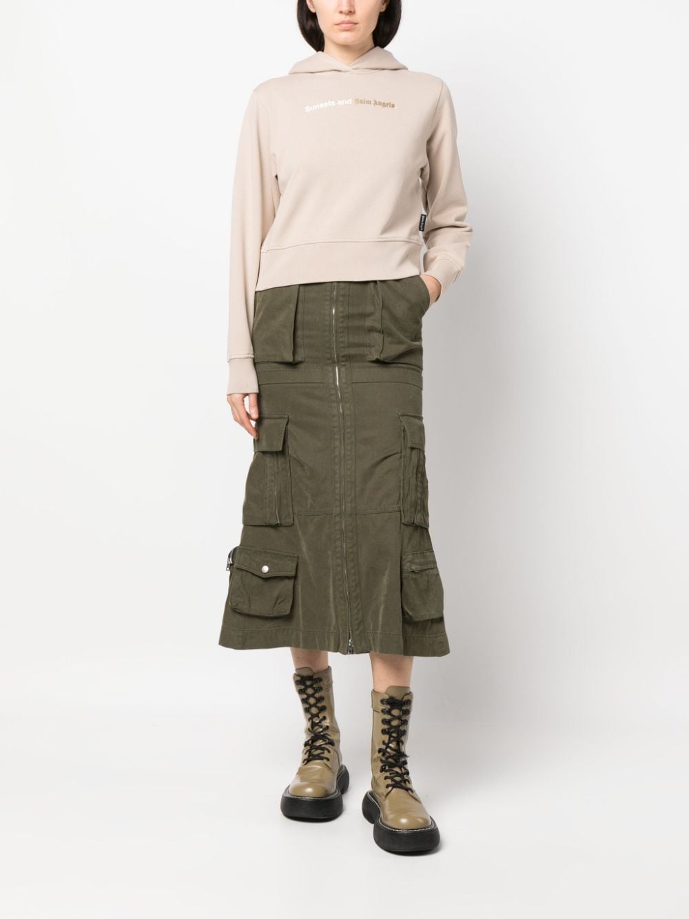 Palm Angels Palm Angels Sweaters Beige