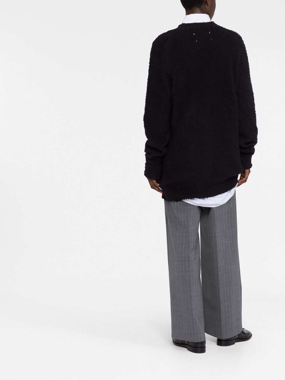 Maison Margiela Maison Margiela Four-stitch brushed jumper
