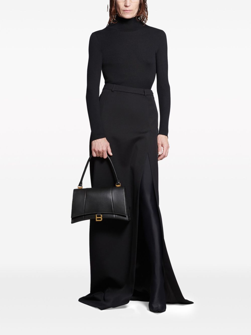 Balenciaga Balenciaga slit tailored maxi skirt