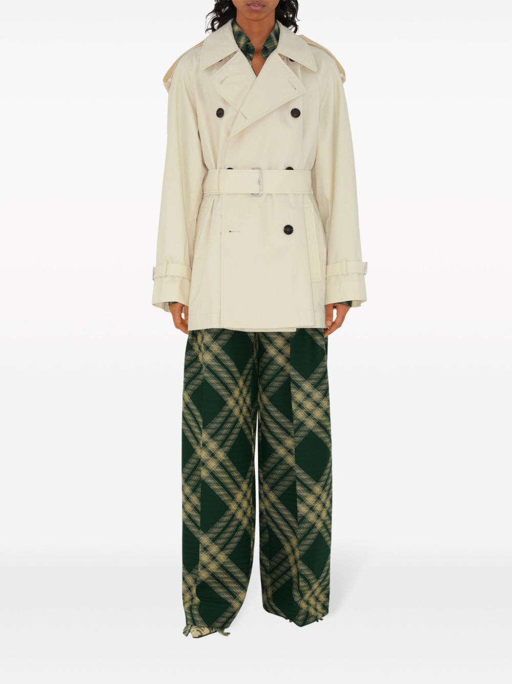 Burberry Burberry Short Belted Trench Coat