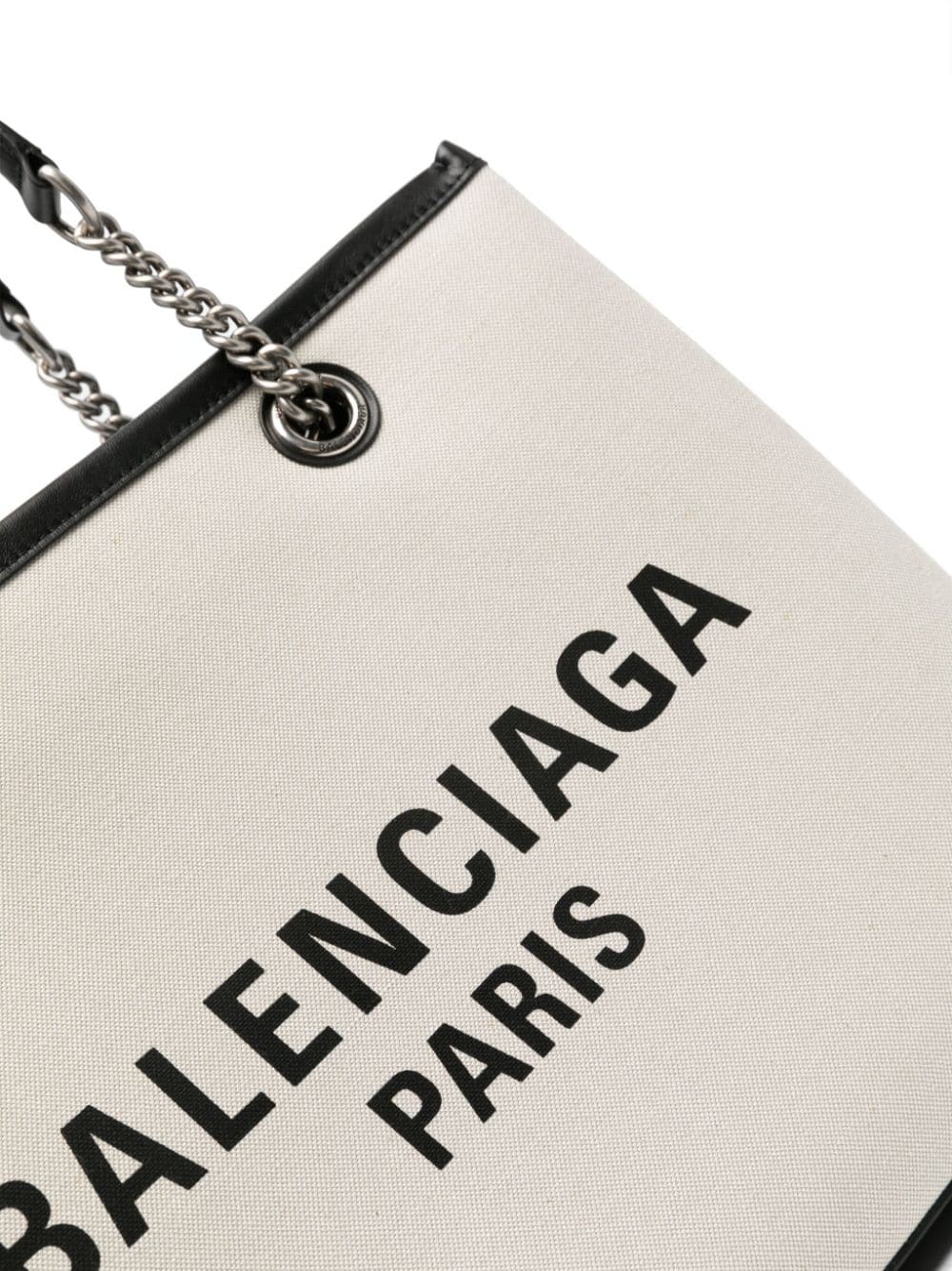 Balenciaga Balenciaga Logo Print Canvas Tote Bag