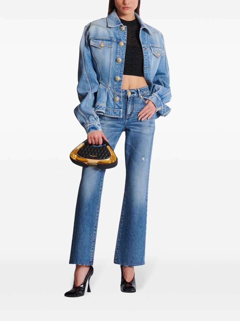 Balmain Balmain PB Labyrinth knit top