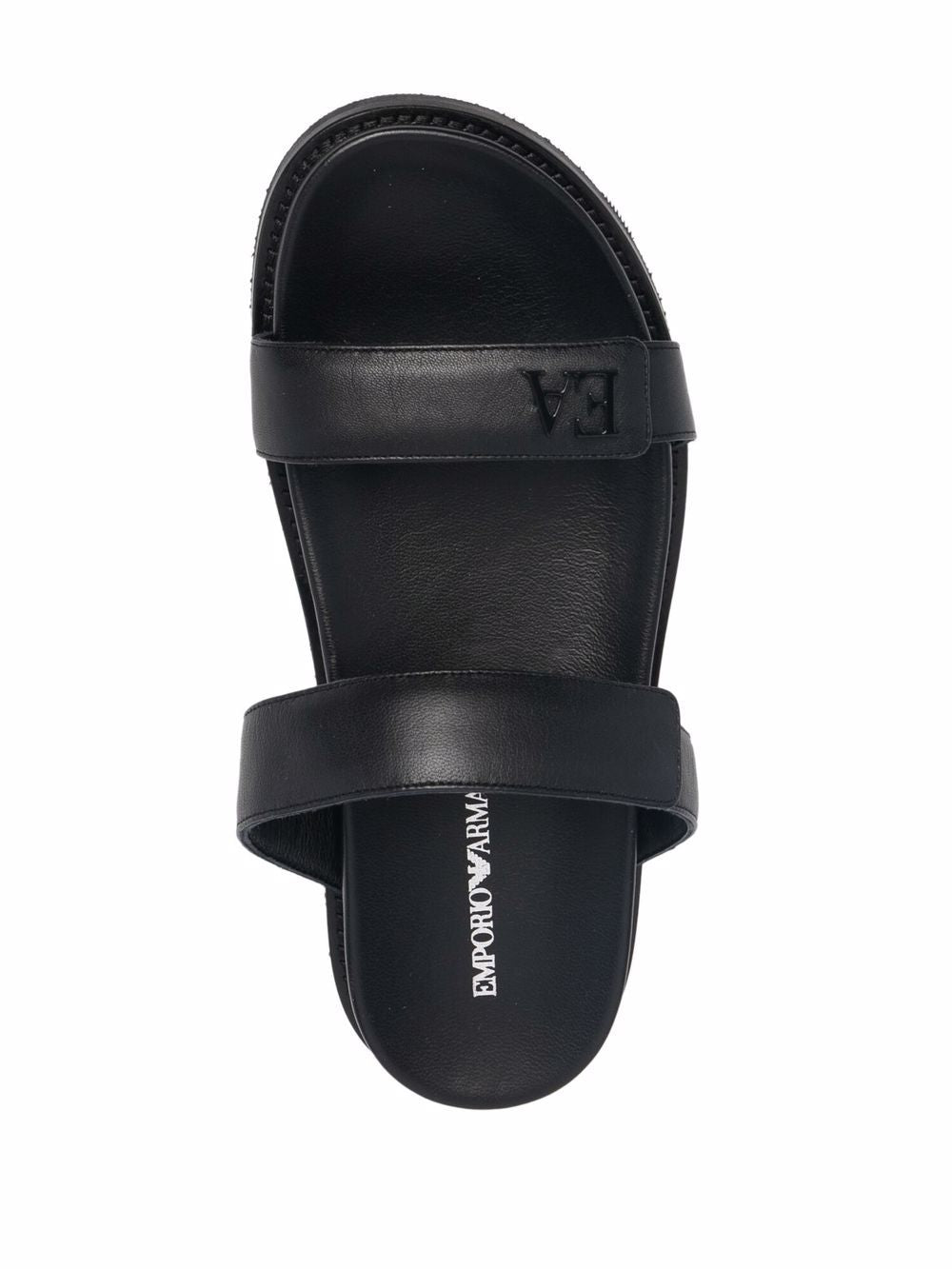 EMPORIO ARMANI EXCLUSIVE EMPORIO ARMANI EXCLUSIVE Emporio Armani double-strap leather sandals