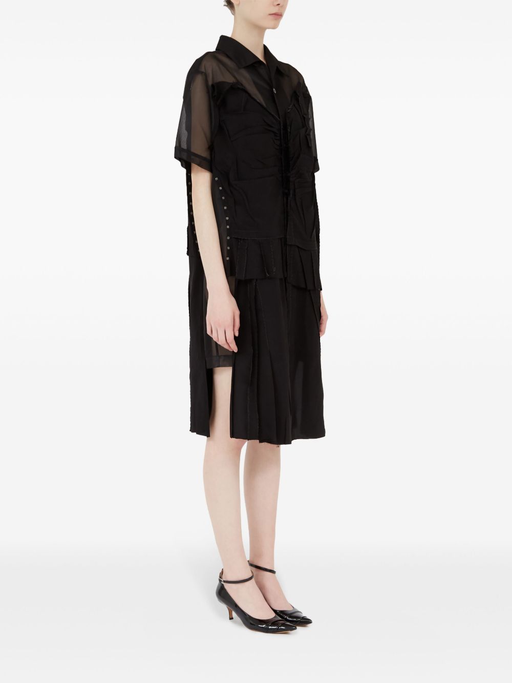 Maison Margiela Maison Margiela Midi dress with layered design
