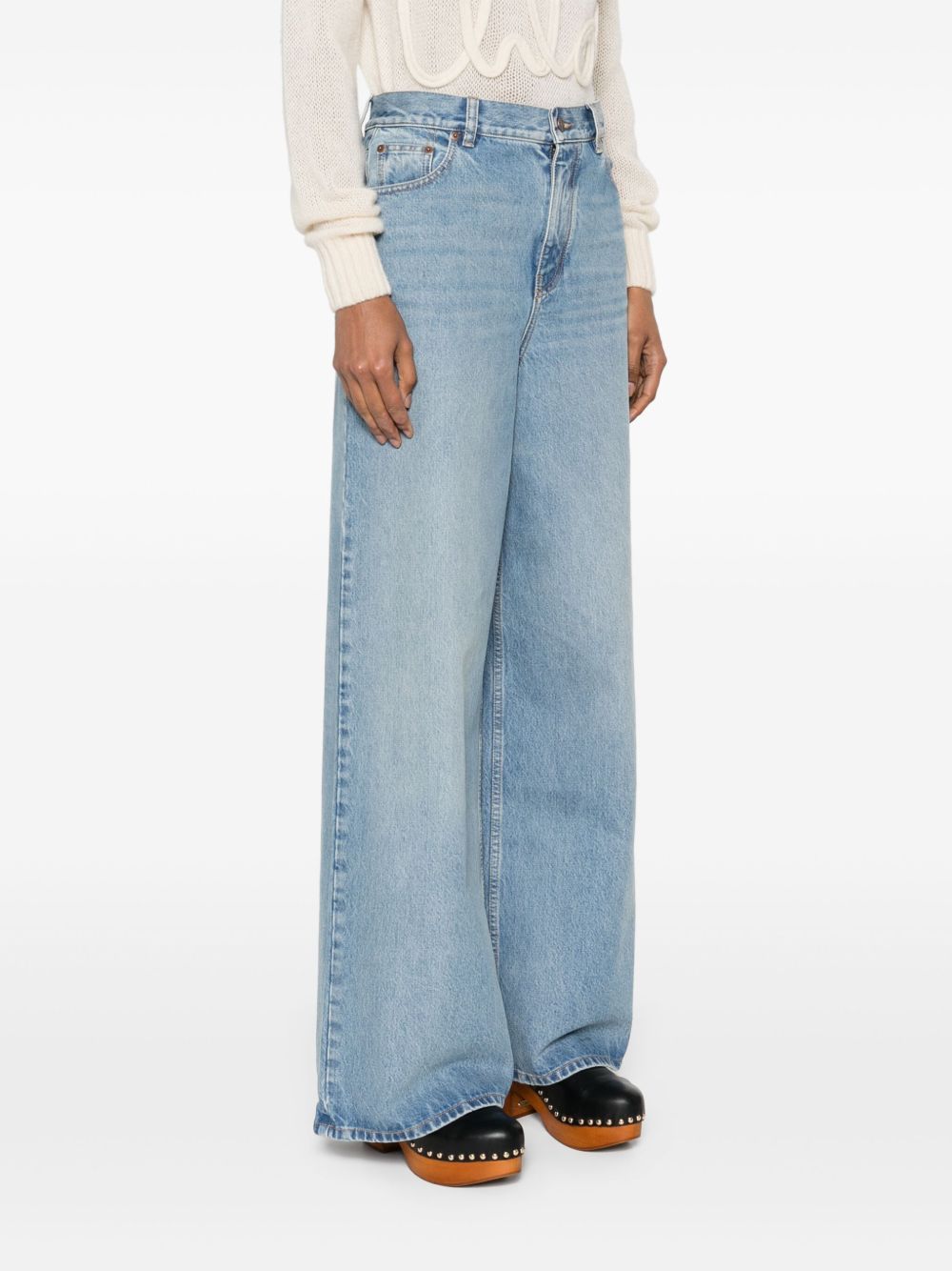 Chloé Chloé Jeans with logo application