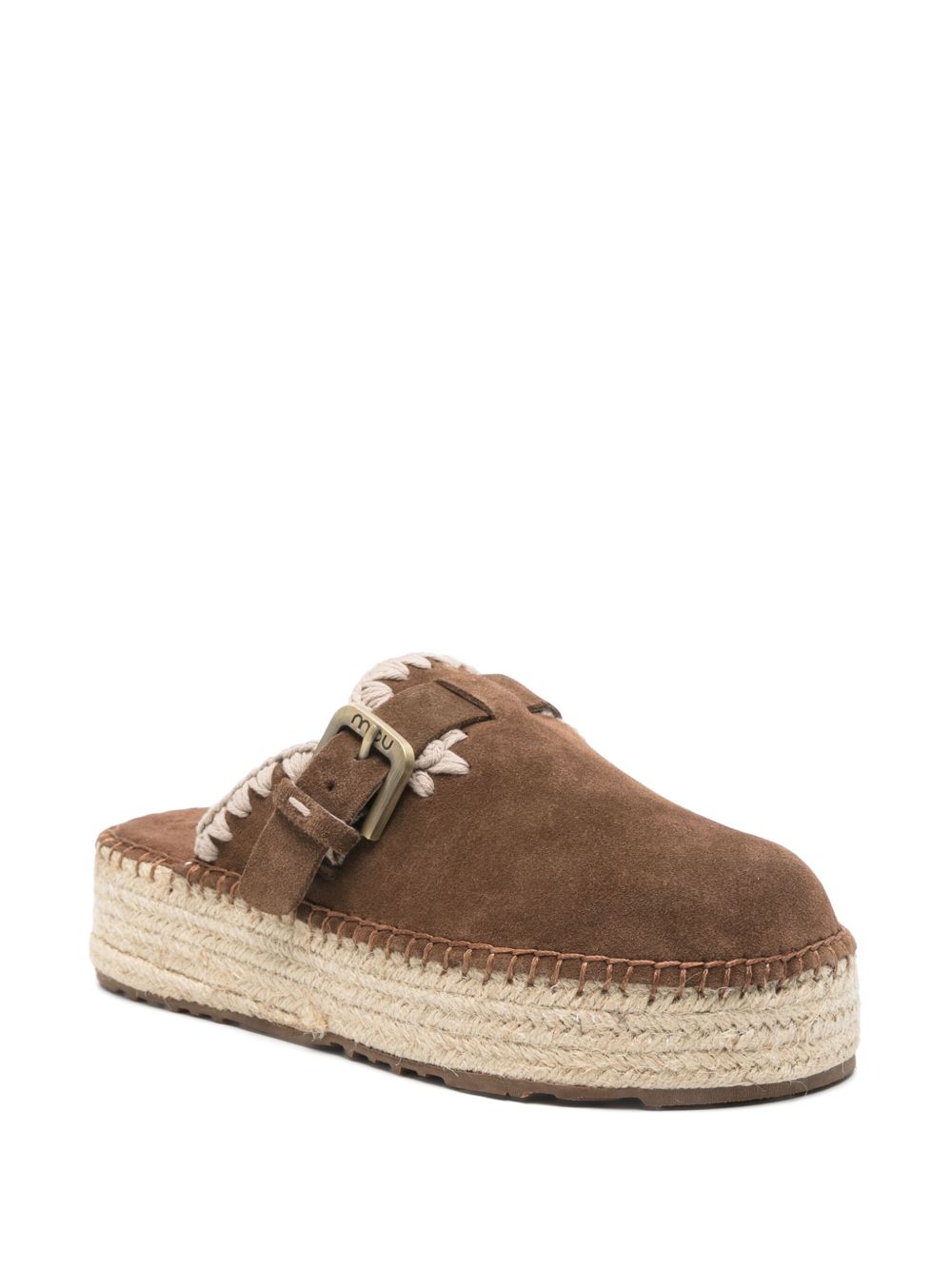 Mou Mou Sandals Leather Brown