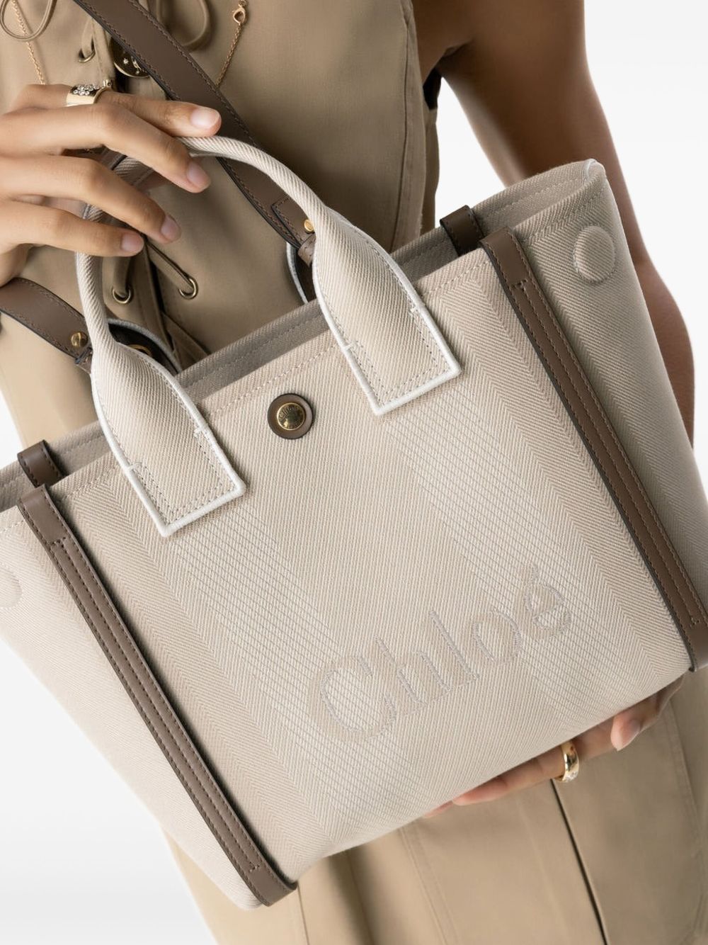 Chloé Chloé Carry small canvas tote bag