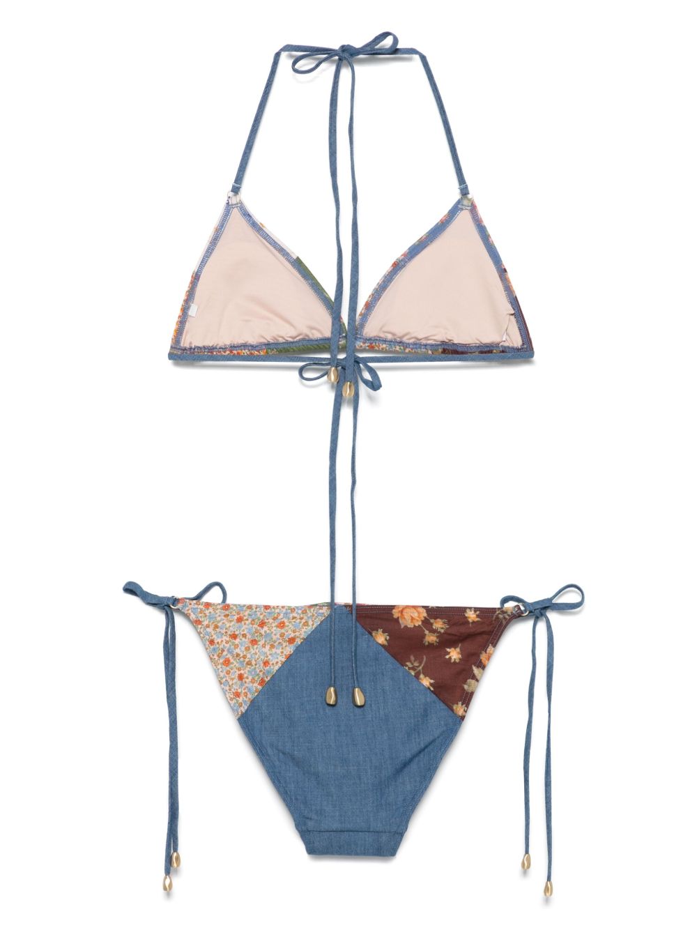 Zimmermann Zimmermann Patchwork Print Bikini Set