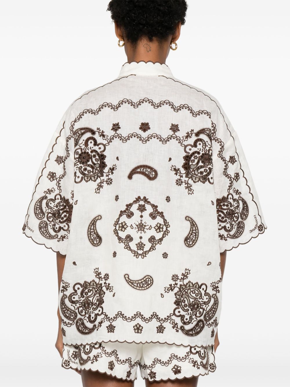 Zimmermann Zimmermann Ascension Embroidered Shirt