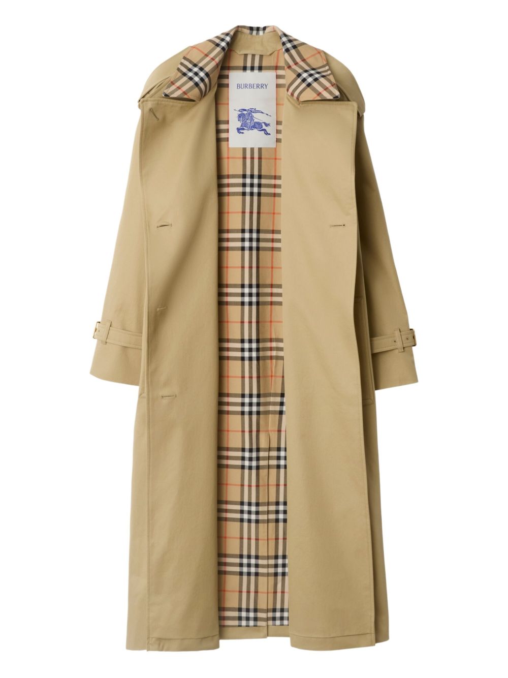 Burberry Burberry Castleford Medium Trench Coat with Check Collar