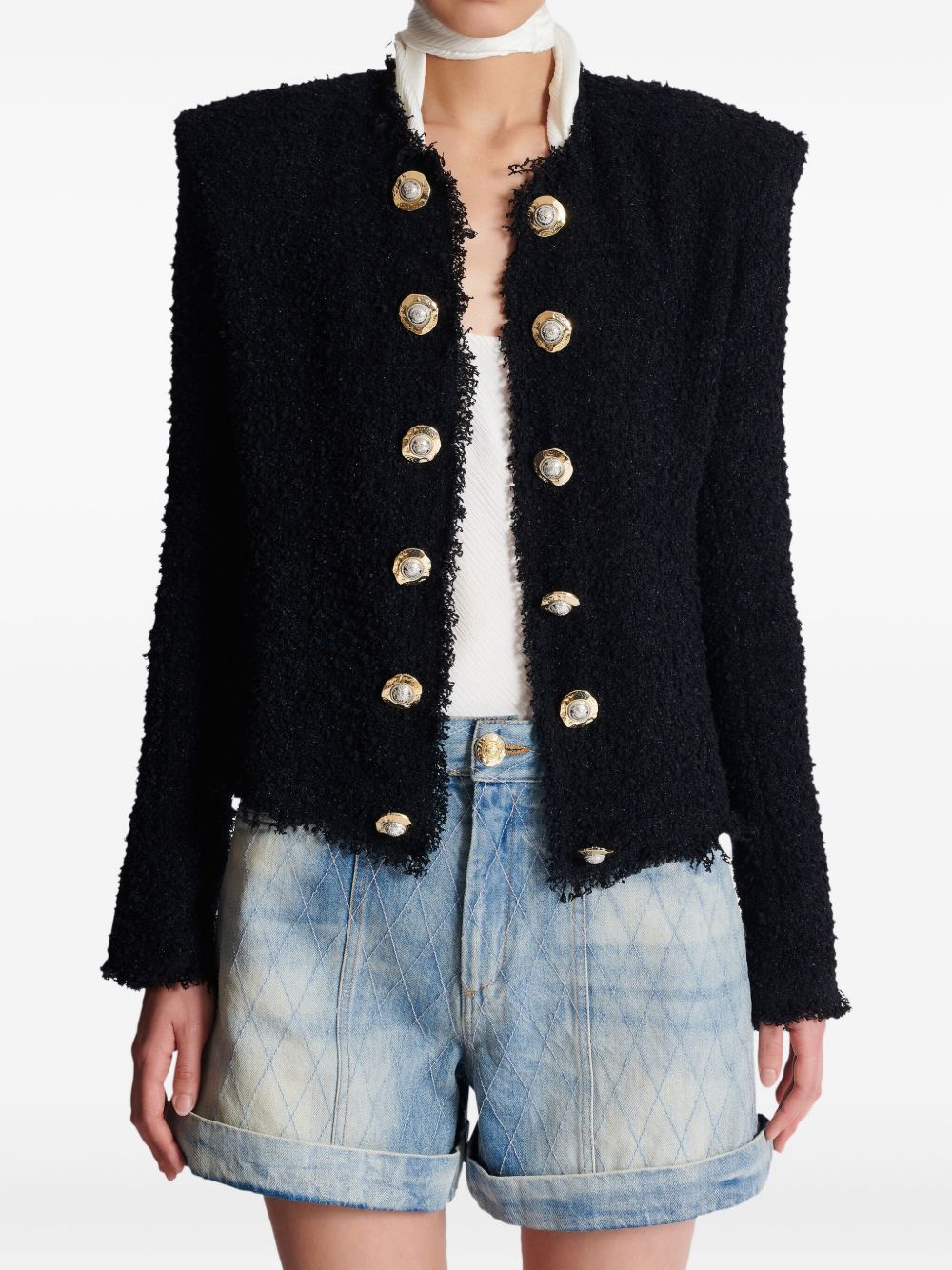 Balmain Balmain Edge-to-edge tweed jacket
