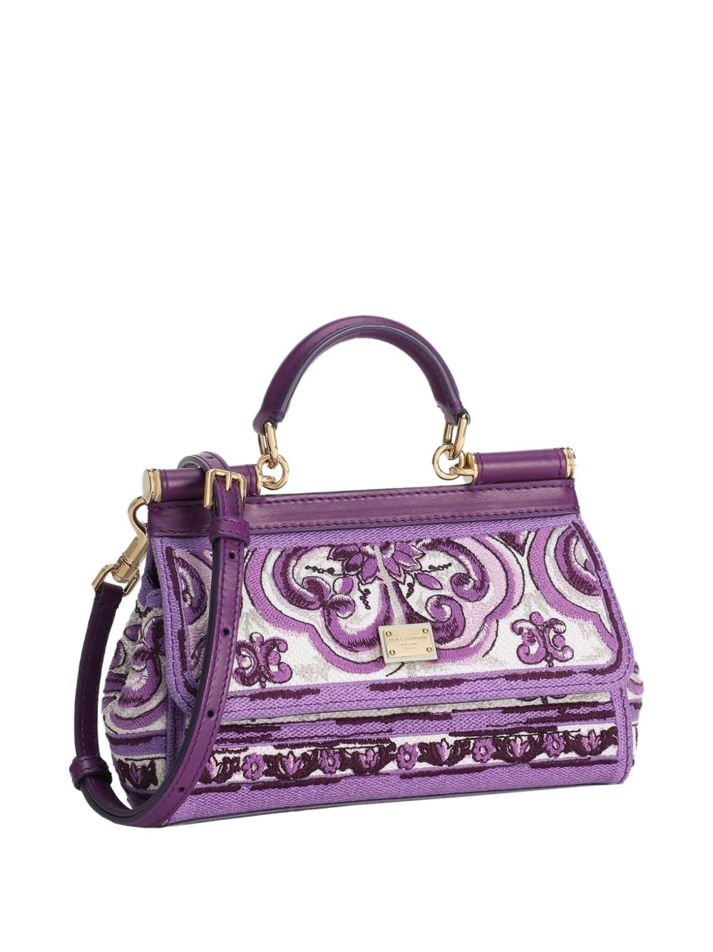 Dolce & Gabbana Dolce & Gabbana Small Sicily handbag with Maiolica embroidery