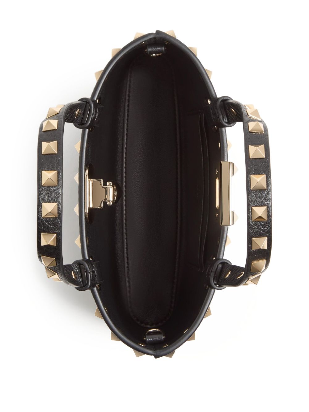 Valentino Garavani Valentino Garavani Mini Rockstud Shopping Bag in Garnet Calfskin