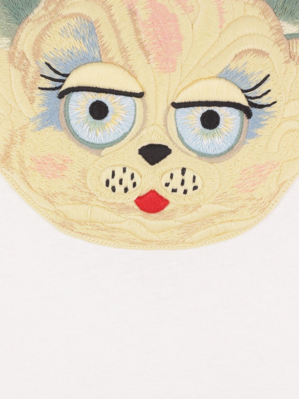 Valentino Valentino Cat-face patch T-shirt