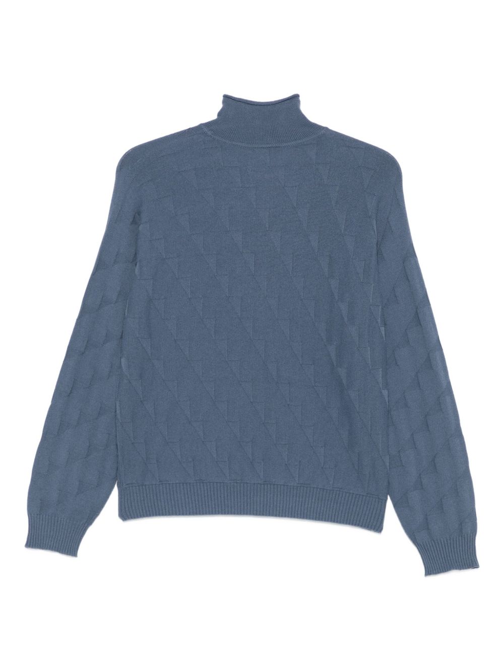 Emporio Armani Emporio Armani High-neck diamond-pattern sweater