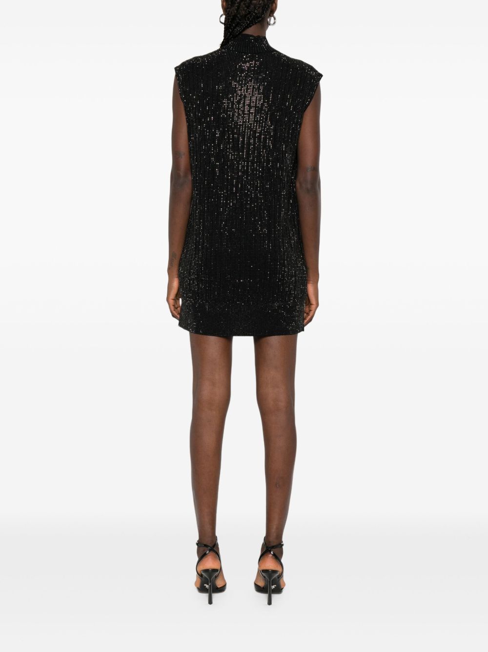 Emporio Armani Emporio Armani Sequin high-neck sleeveless dress