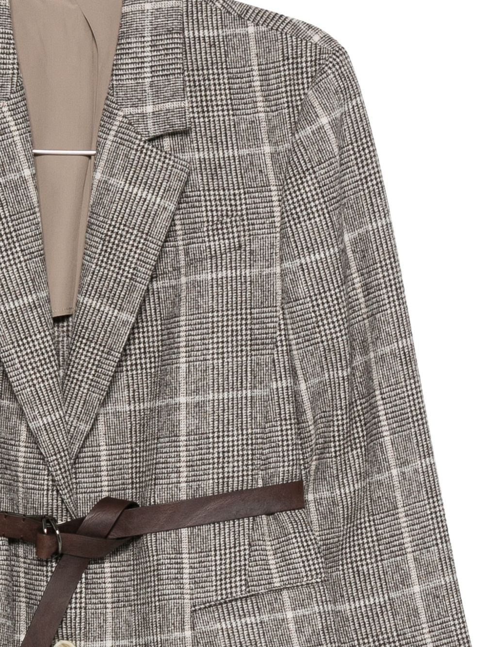 Brunello Cucinelli Brunello Cucinelli Check belted blazer