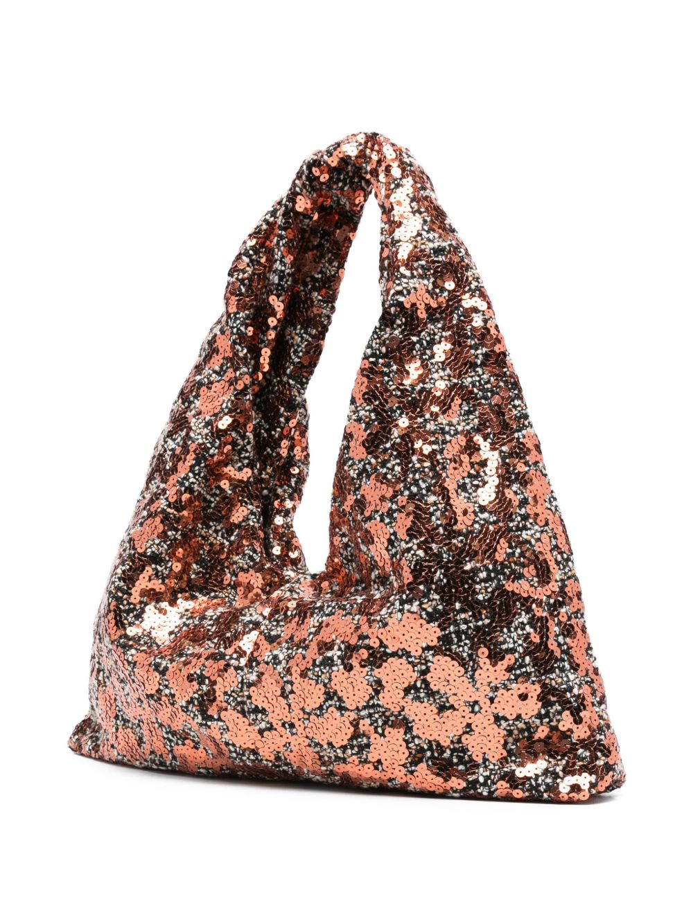 La Milanesa La Milanesa Sequin-embellished triangle shoulder bag