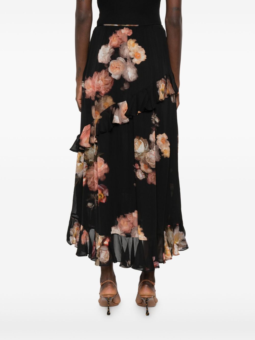 Zimmermann Zimmermann Floral-print ruffled skirt