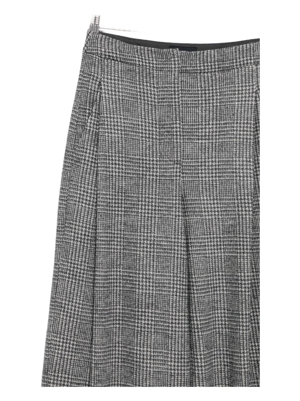 Emporio Armani Emporio Armani Pleated check-pattern trousers