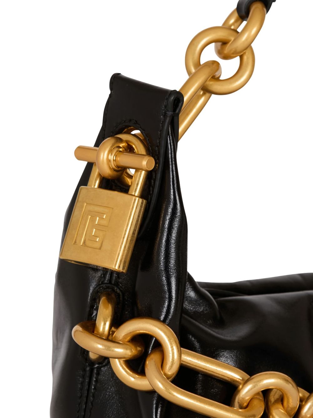 Balmain Balmain Sync medium leather shoulder bag