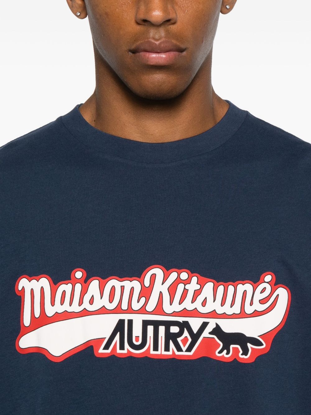 Autry X MAISON KITSUNE AUTRY X MAISON KITSUNE T-shirts and Polos Blue