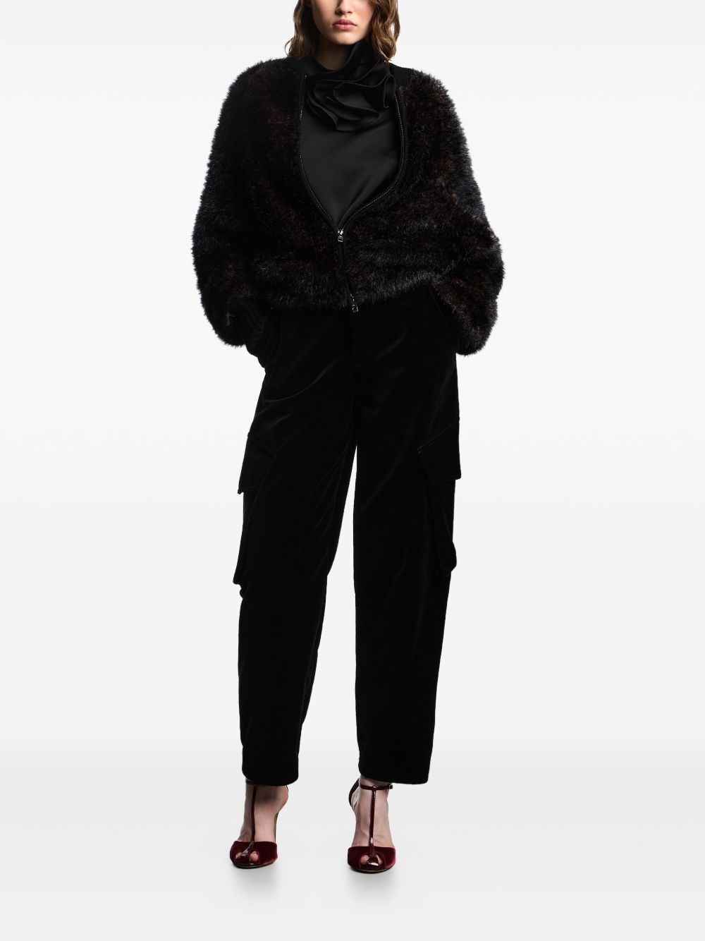 Emporio Armani Emporio Armani Blouse with satin flower detail