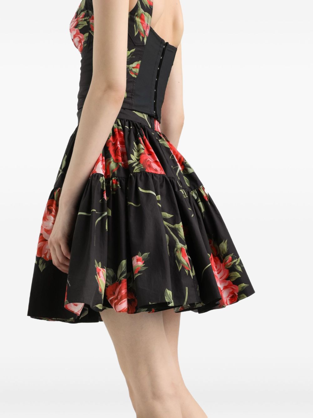 Dolce & Gabbana Dolce & Gabbana-bouquet rose mini skirt