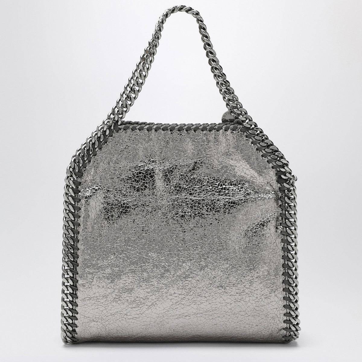 Stella McCartney Stella McCartney Falabella mini metallic Steel Grey bag