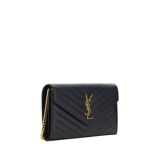 Saint Laurent Black Calf Leather Bos Taurus Shoulder Bag