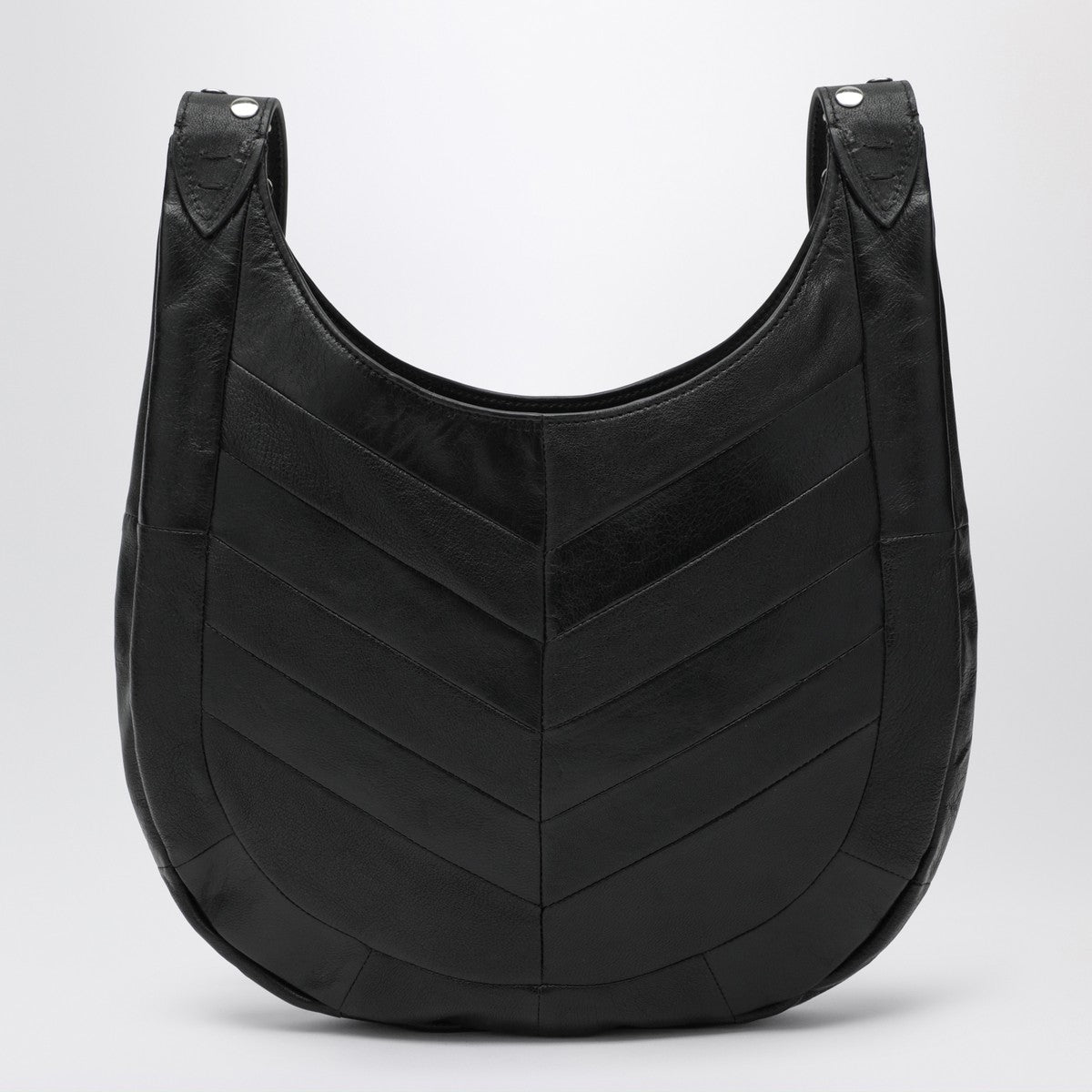 Valentino Garavani Valentino Garavani Small Hoboho bag in black chevron-pattern nappa