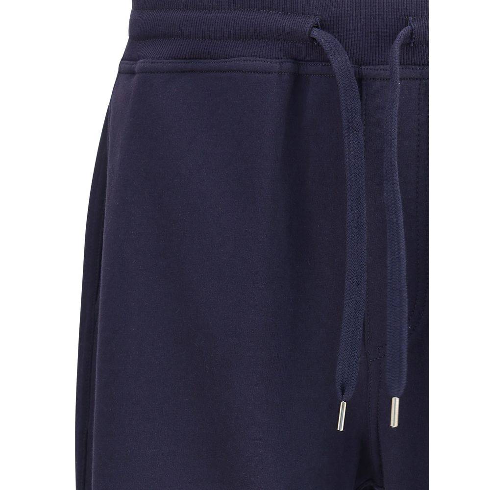 Brunello Cucinelli Blue Cotton Casual Pants