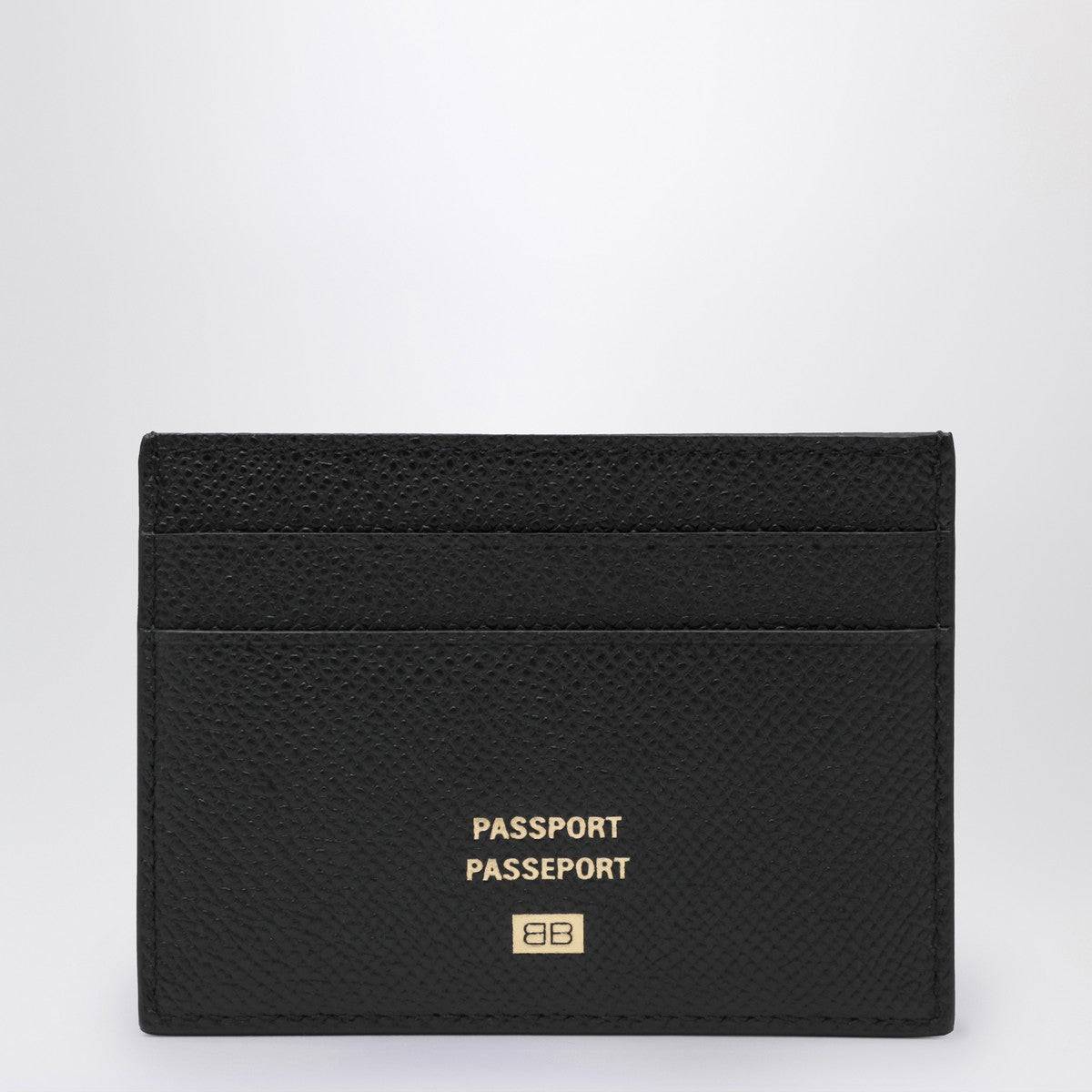 Balenciaga Balenciaga Black leather passport holder