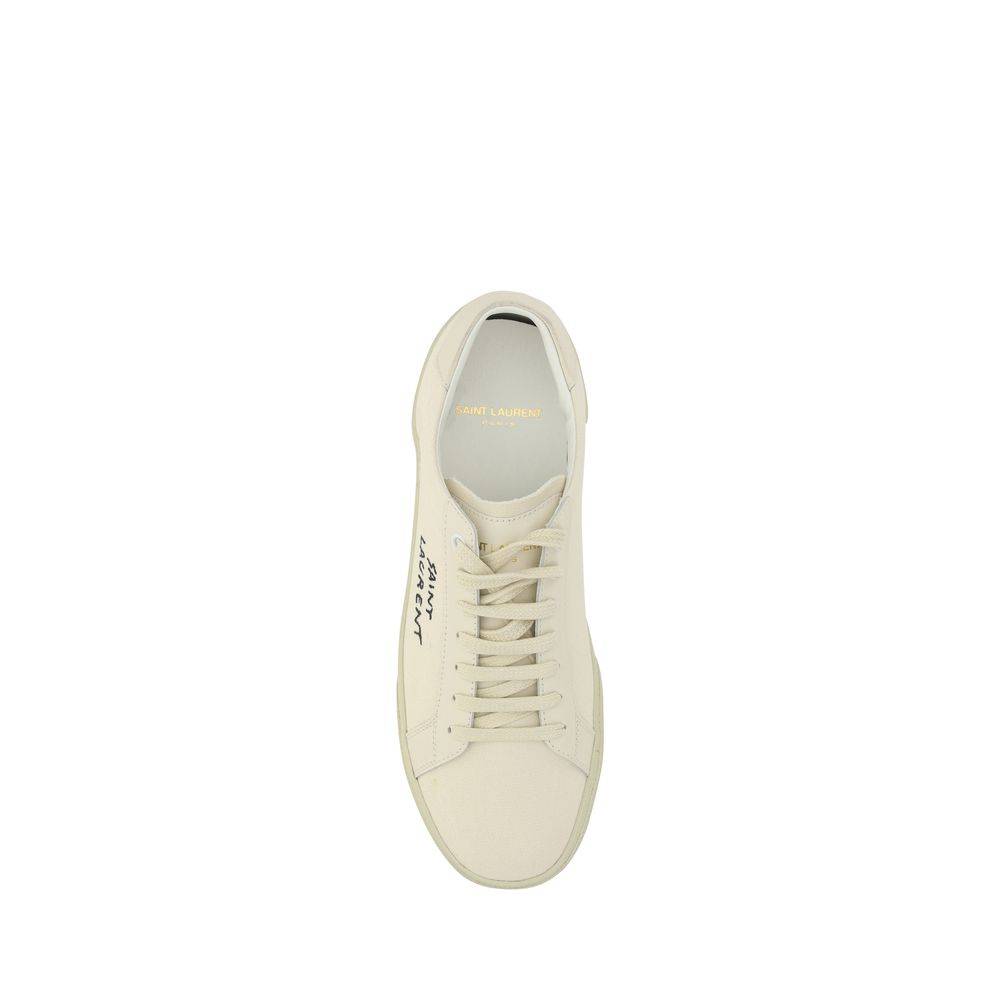 Saint Laurent White Rubber Low Top Sneakers