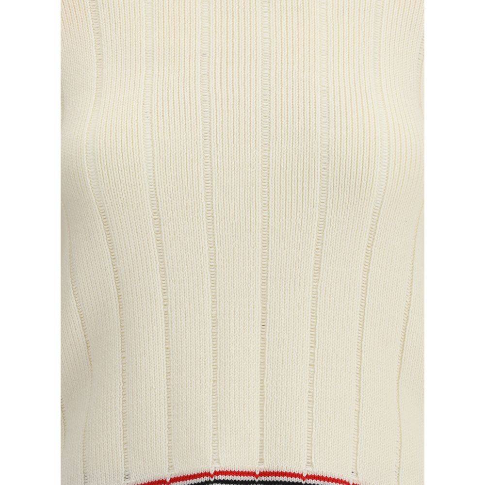 Thom Browne Cream Fleece Wool Sweatshirt