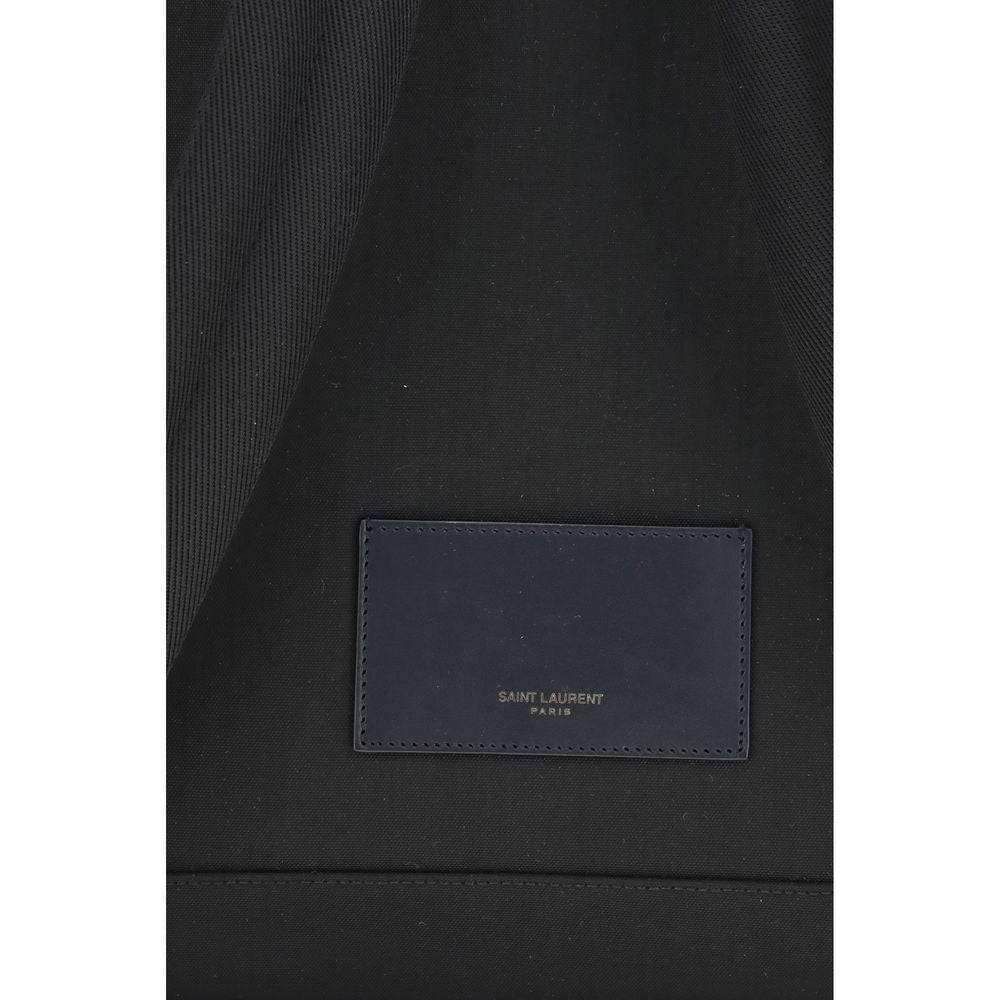 Saint Laurent Black Recycled Polyamide Backpack