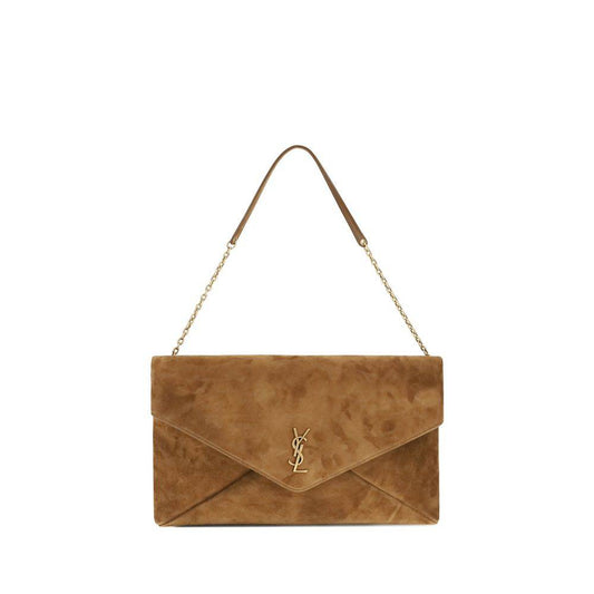 Saint Laurent Beige Calf Leather Bos Taurus Shoulder Bag