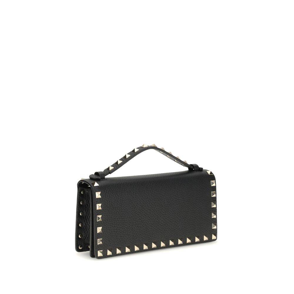 Valentino Garavani Black Calf Leather Bos Taurus Wallet