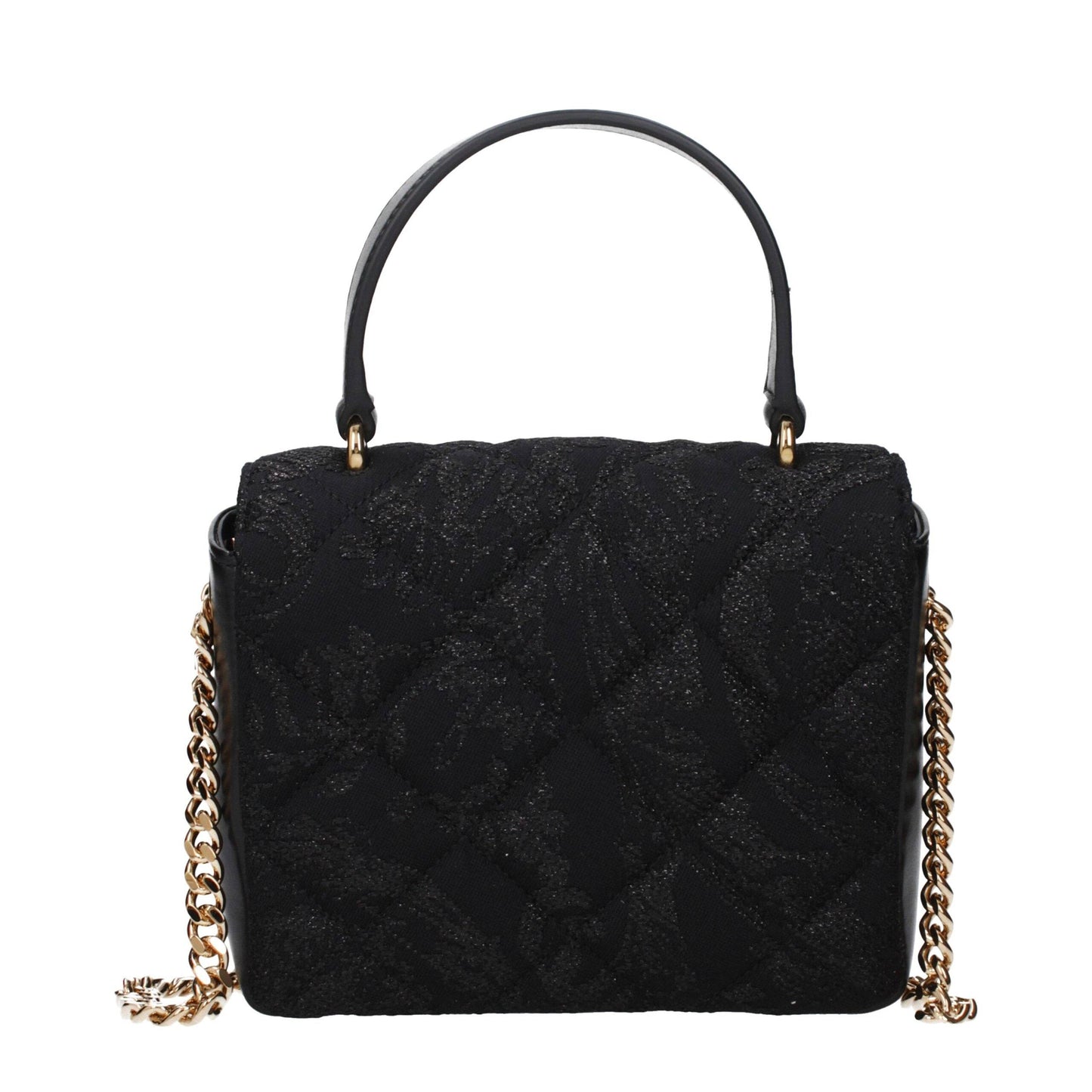 Versace Black Fabric Handbag