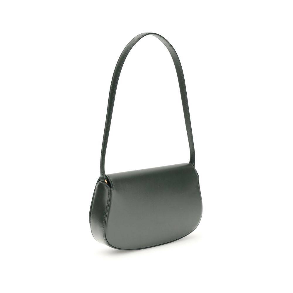 Saint Laurent Green Calf Leather Bos Taurus Shoulder Bag
