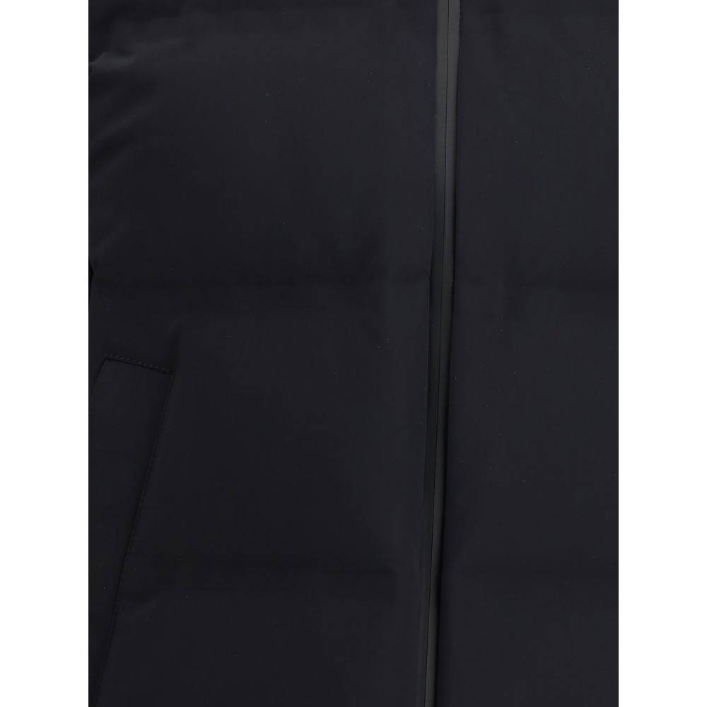 Herno Black Polyester Full-Length Jacket