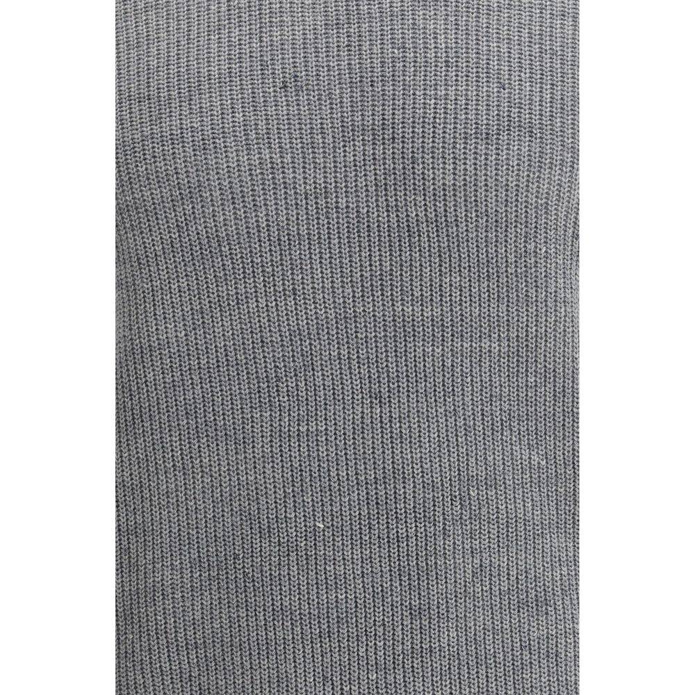Brunello Cucinelli Gray Linen T-Shirt
